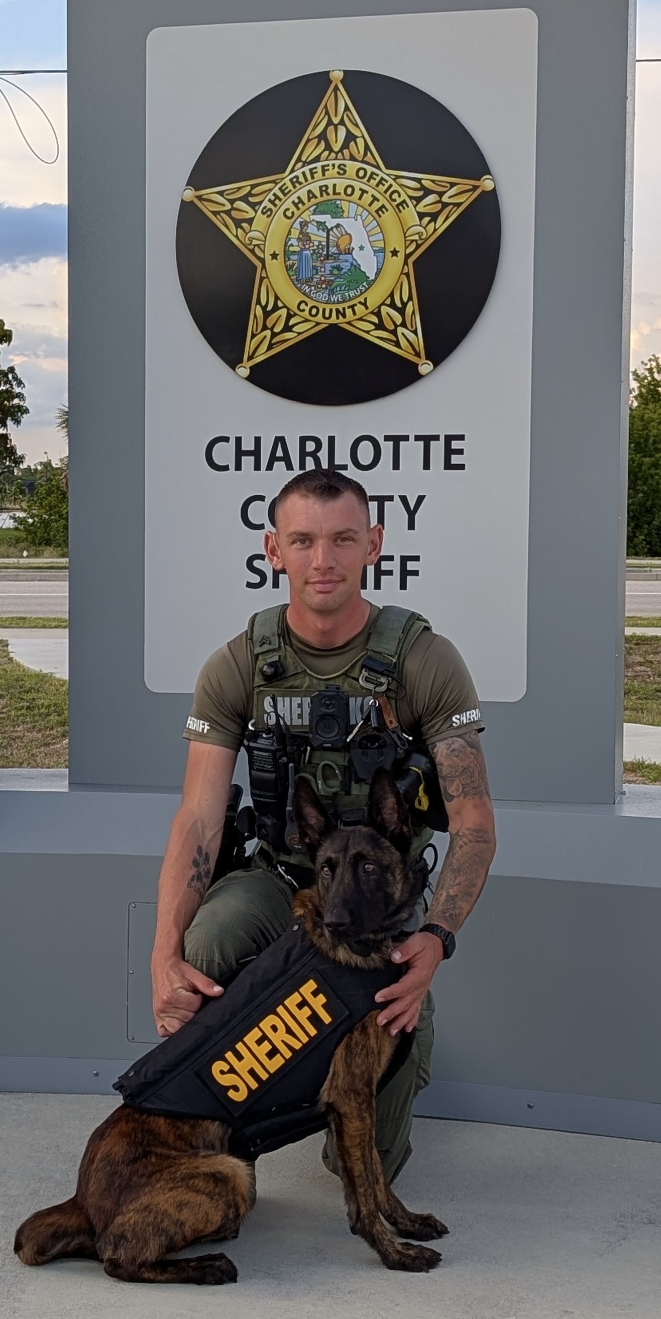 Charlotte County Sheriff’s Office K9 Maverick has received donation of body armor